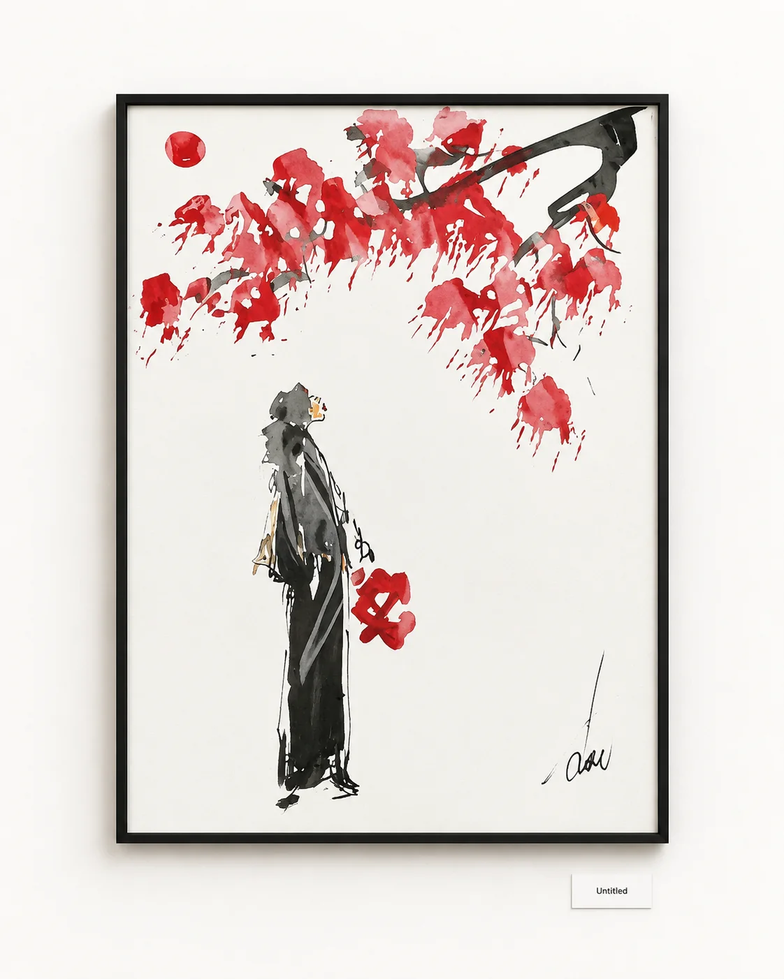 Coffee-and-wine works on paper where stain, line, and warm color shape figures, animals, and fragments of memory.