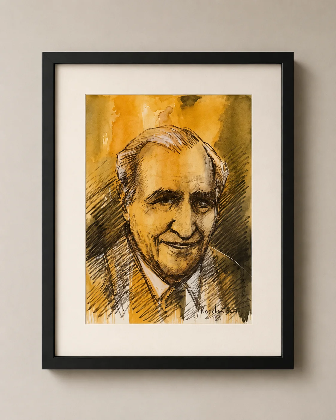 Framed portrait study by Rouslam Botiev, portfolio image 35