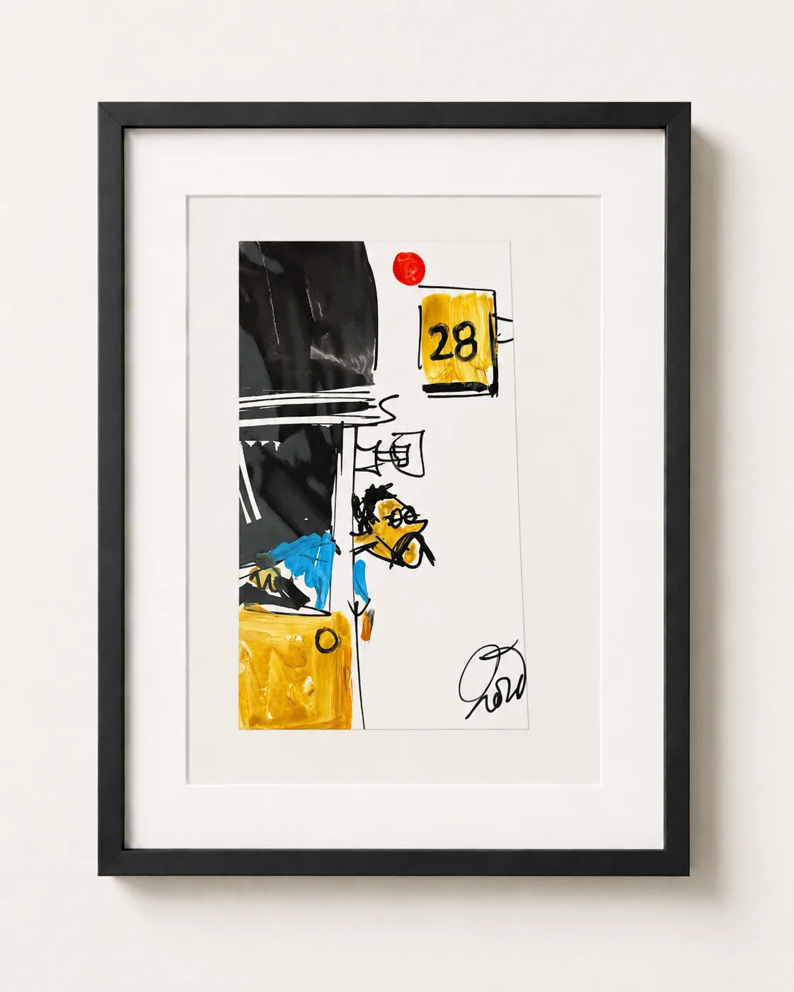 Framed abstract figure study by Rouslam Botiev, portfolio image 74
