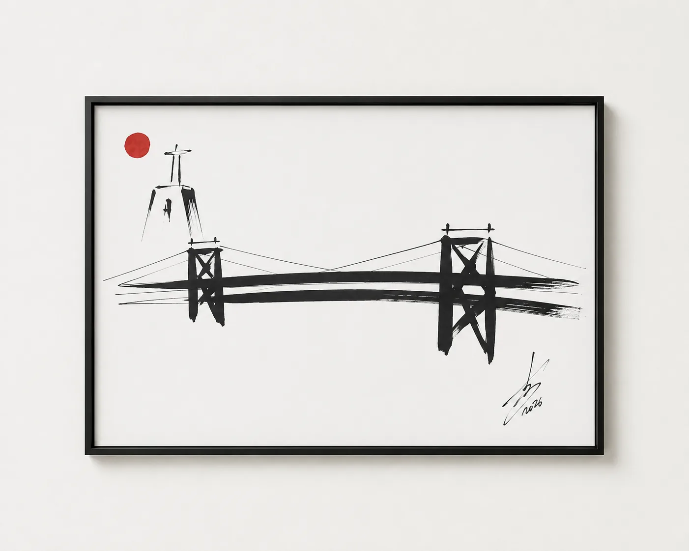 Originalwerk von Rouslam Botiev: Ponte 25 de Abril