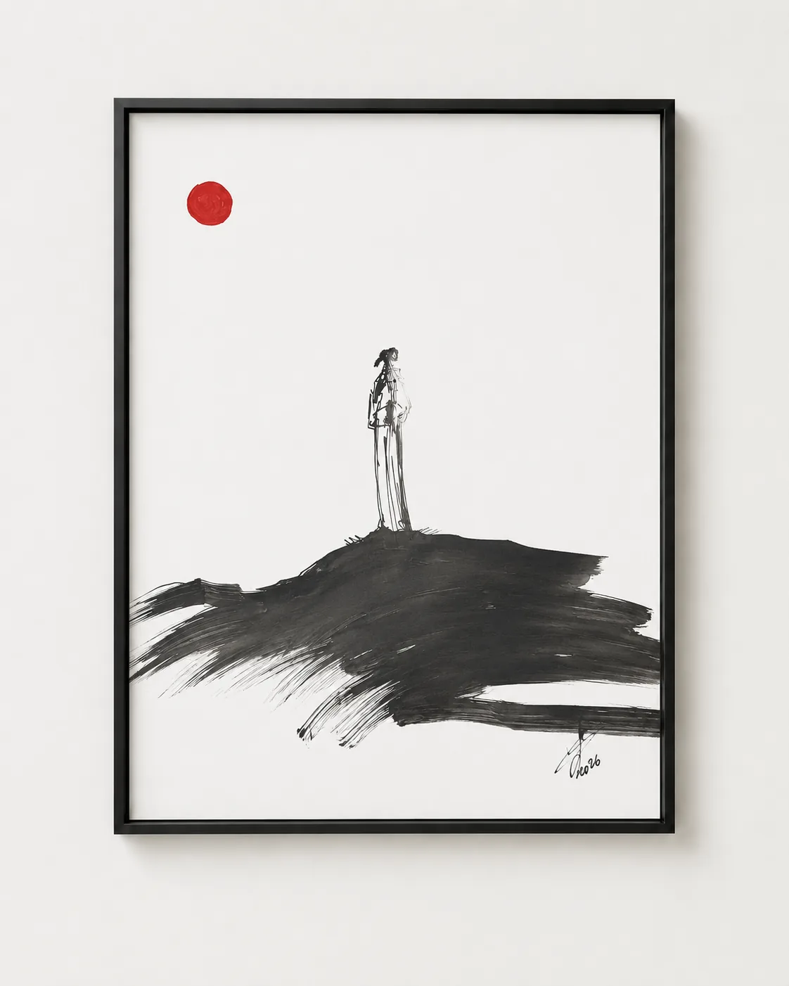 Originalwerk von Rouslam Botiev: Figur der Steppe