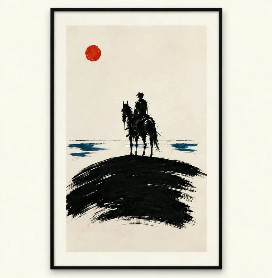 A1 collector edition shown framed to scale, 59 × 84 cm